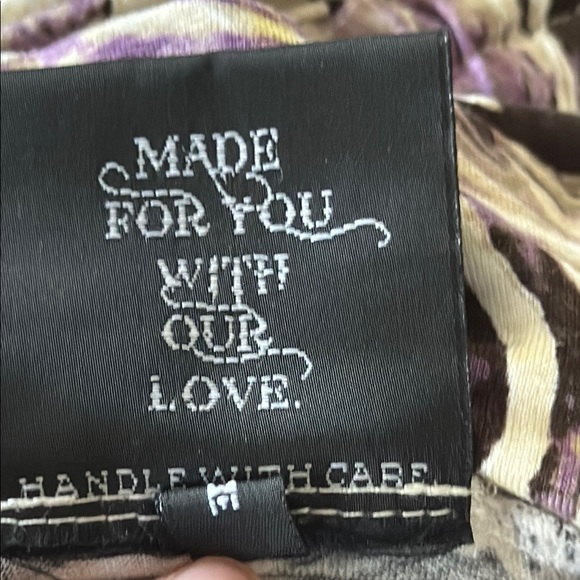 S&G Elegant Purple and Cream Women's Skirt, medium - Picture 8 of 8